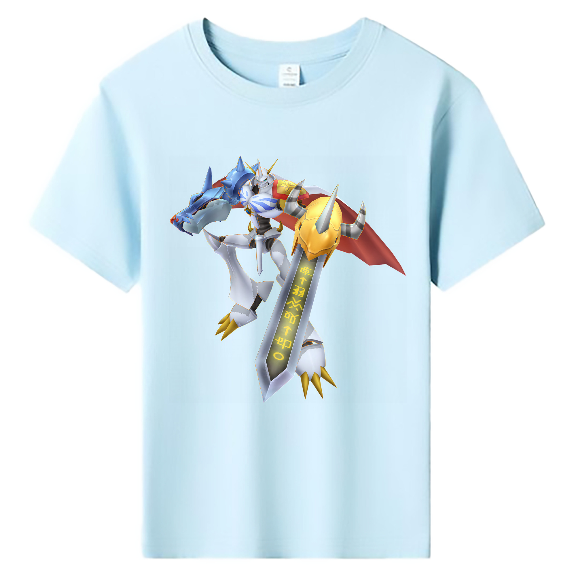 （画像用） Digimon デジタルモンスター/デジモン 綿100％キッズTシャツ（フロントプリント）